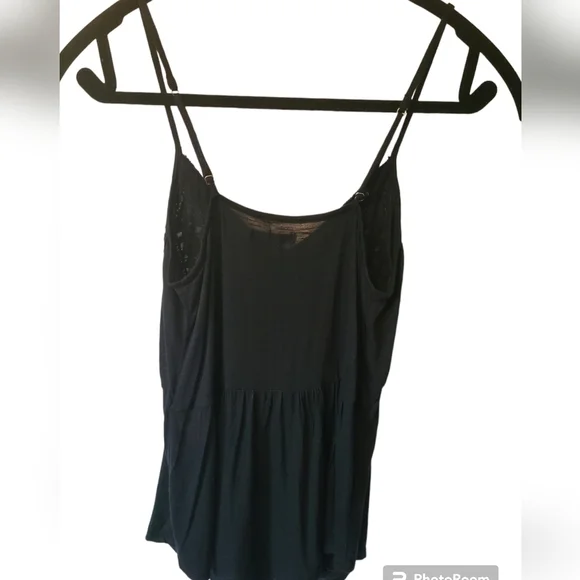 AMERICAN Eagle N Neck Black Camisole Top Size XS - Picture 2 of 8